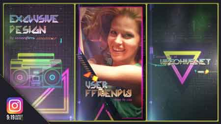 80s Fever IGTV Version 22174717 After Effects Template