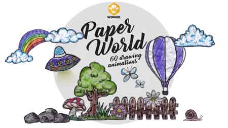 Paper World (Over 60 Drawing Animations) 11042907 Motion Graphics