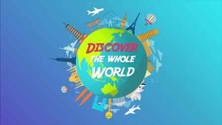 Pond5 - World Travel Logo Animation 079871459