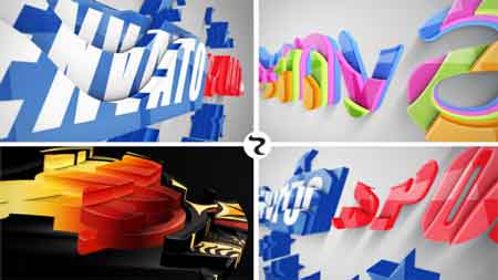 Realistic Cascading 3D Logo 21979792 After Effects Template