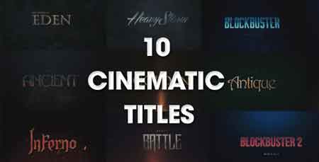 10 Cinematic Titles 20164595 After Effects Template