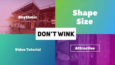 Don't Wink - Typographic Intro 20045444 After Effects Template