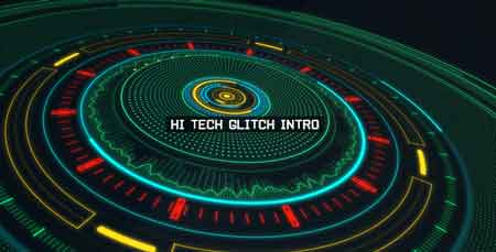 Hi Tech Glitch Intro 15590521 After Effects Template
