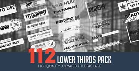 Lower Thirds Pack 21165659 After Effects Template