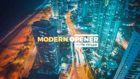 Modern Opener With Titles 20501638 After Effects Template