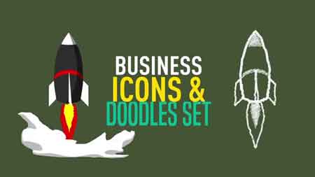 Pond5 - Business Icons & Doodles Set - 073923440