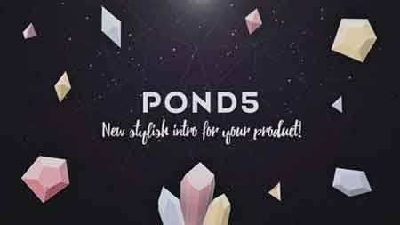 Pond5 - Gemstones Dark Logo Reveal 066660521