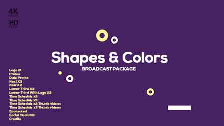 Shapes and Colors Broadcast Package 19649419 After Effects Template