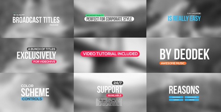 4k Titles Package 17711580 After Effects Template