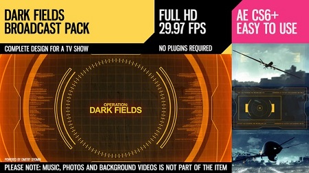 Dark Fields (Broadcast Pack) 8783507 After Effects Template