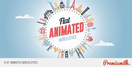 Flat Animated World Cities 14802000