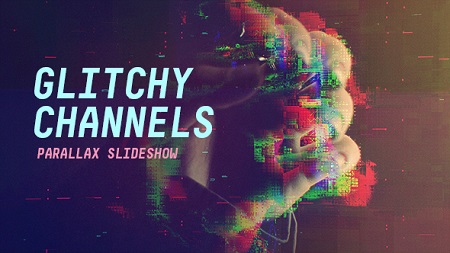 Glitchy Channels Parallax Slideshow 21473986 After Effects Template