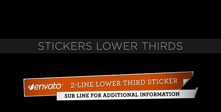 Lower Third Stickers 153157 After Effects Template