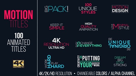 Motion Titles Pack 15383395 After Effects Template