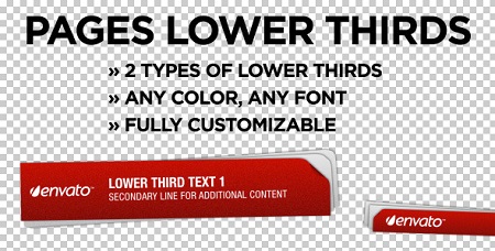 Pages Lower Thirds 755794 After Effects Template