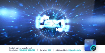 Particle Vortex Logo Reveal 6885256 After Effects Template
