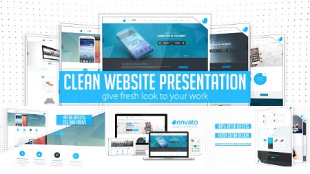Clean Website Presentation 2in1 10941864 After Effects Template