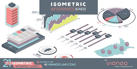 Isometric Infographics Bundle 19743356 After Effects Template Download