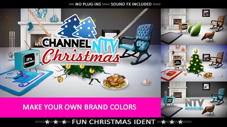 Videohive Merry Crazy Christmas Funny Opener 6183181 After Effects Template