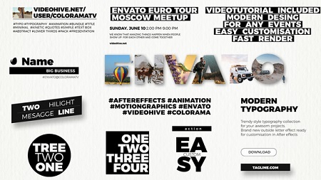 Modern Typography 21862938 After Effects Template Download Videohive