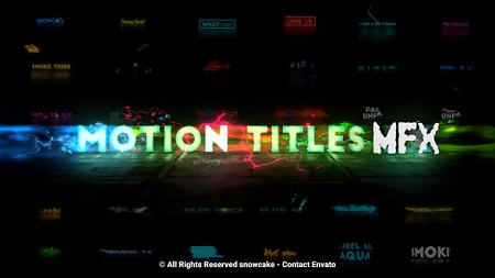 Motion Titles FX 22549236 After Effects Template Download Videohive