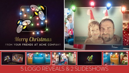Christmas Lights Logo Slideshow 6261740 After Effects Template