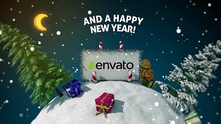 New Year Card 3D 18616946 After Effects Template Download Videohive