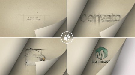 Page Flip Sketch Logo 20144466 After Effects Template Download