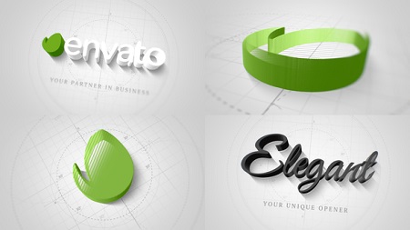 Technical Elegant Logo 3D Opener 22066596 After Effects Template