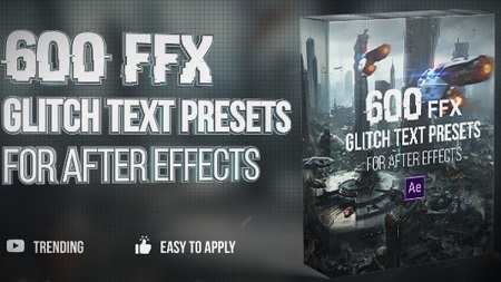 Motion Array - 600 Glitch Text Presets After Effects Presets 149467