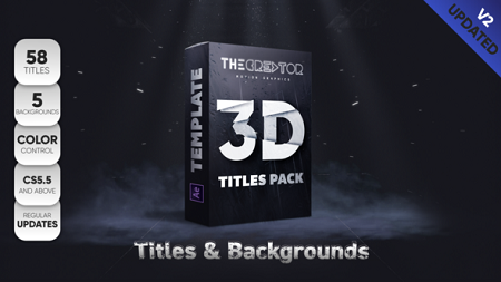 3D Titles Pack 22808767 After Effects Template Download Videohive