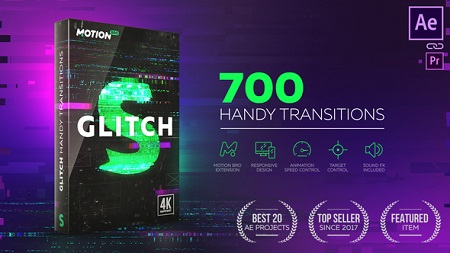 Videohive Glitch Transitions 21059280 After Effects Template
