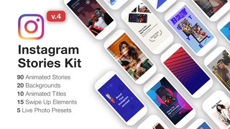 Instagram Stories Kit Instagram Story Pack V4 (Licence Included)