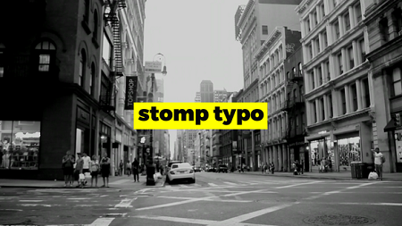Stomp Typo Opener 22732061 After Effects Templates Download