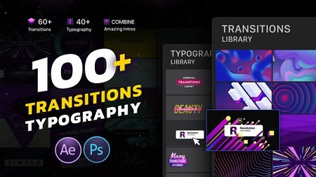 Transitions Typography Library 22551659 After Effects Template Download
