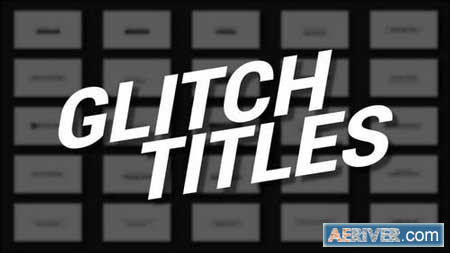 Glitch Titles 158781 After Effects Projects