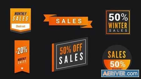 Modern Sales Badges Pack 160990 After Effects Projects
