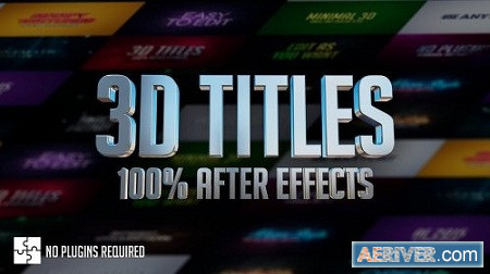MotionArray 3D Titles 100% After Effects 156132 After Effects Project