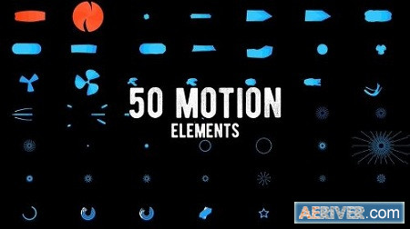 MotionArray 50 Motion Elements Pack 159257 After Effects Project