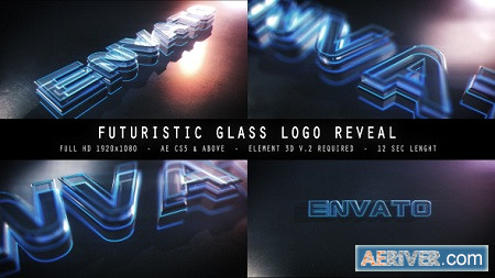 Futuristic Glass Logo Reveal 15461578 After Effects Project Download