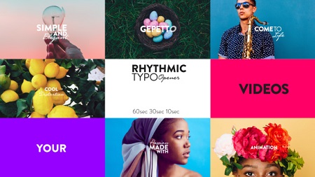 Rhythmic Typo Opener 20483673 After Effects Template Download