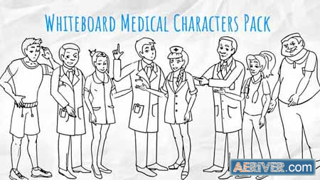 Videohive Medical Characters - Healthcare Whiteboard Animation 21106819 Free