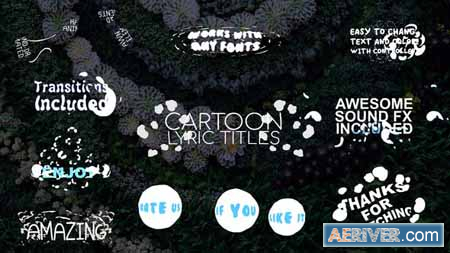 VideoHive 2D Cartoon Lyric Titles After Effects 24081108 Free