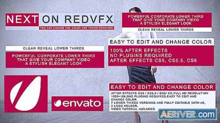 Videohive Clean And Simple Lower Thirds 8147853 Free