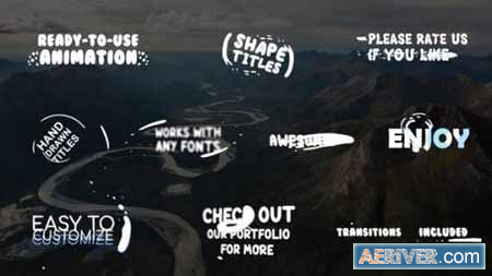 Videohive Cartoon Shape Titles After Effects 24147813 Free