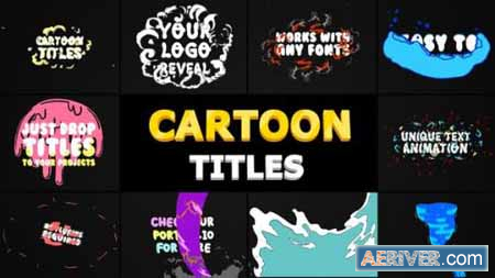 Videohive Cartoon Titles Pack - Premiere Pro MOGRT 24040779 Free