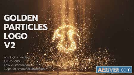 Videohive Golden Particles Logo V2 28376443 Free