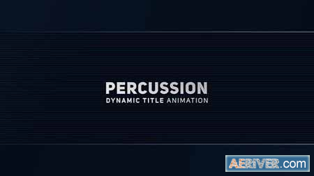 Videohive Percussion - Dynamic Title Animation 20402243 Free