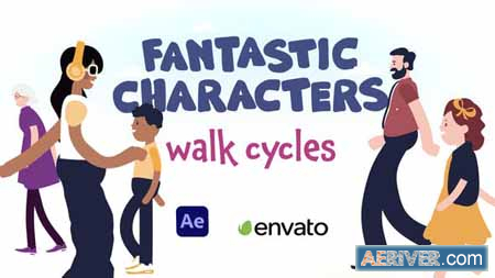 Videohive Fantastic Characters – Walk Cycles 30082110 Free