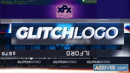 Videohive Analog Glitch Logo Intro Reveal 25694829 Free